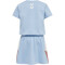 hummel hmlCALIDA kurzarm Kleid Mädchen 8293 - cerulean 104