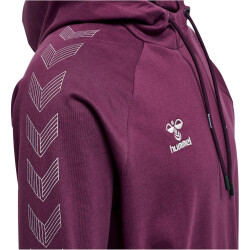 hummel MOVE Grid Hoodie Herren 3506 - grape wine XXL
