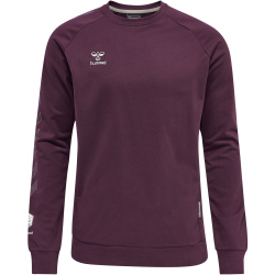 hummel MOVE Grid Sweatshirt Herren 3506 - grape wine L
