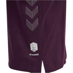 hummel MOVE Grid T-Shirt Herren 3506 - grape wine XXL