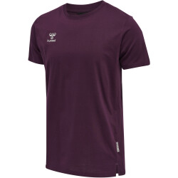 hummel MOVE Grid T-Shirt Herren 3506 - grape wine L