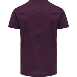 hummel MOVE Grid T-Shirt Herren 3506 - grape wine S