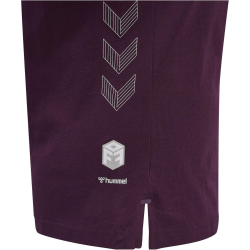 hummel MOVE Grid T-Shirt Damen 3506 - grape wine XXL