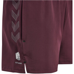 hummel MOVE Grid Woven Shorts Damen 3506 - grape wine XXL