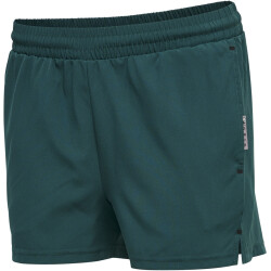 hummel MOVE Grid Woven Shorts Damen 6470 - deep teal XXL