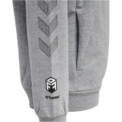 hummel MOVE Grid Hoodie Kinder 2006 - grey melange 128