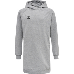hummel MOVE Grid Sweatkleid Kinder 2006 - grey melange 140