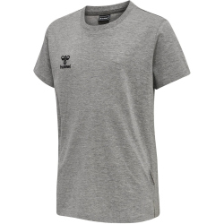 hummel MOVE Grid T-Shirt Kinder 2006 - grey melange 140