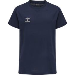 hummel MOVE Grid T-Shirt Kinder 7026 - marine 128