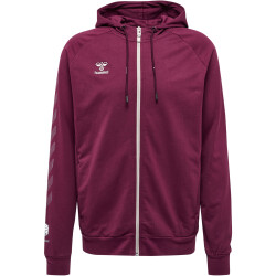 hummel MOVE Grid Kapuzenjacke Herren 3506 - grape wine 3XL