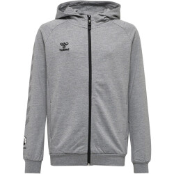 hummel MOVE Grid Kapuzenjacke Kinder 2006 - grey melange 128