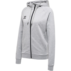 hummel MOVE Grid Kapuzenjacke Damen 2006 - grey melange XXL