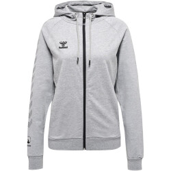 hummel MOVE Grid Kapuzenjacke Damen 2006 - grey melange XXL