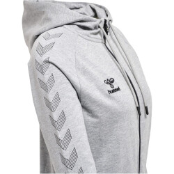 hummel MOVE Grid Kapuzenjacke Damen 2006 - grey melange XXL