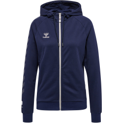 hummel MOVE Grid Kapuzenjacke Damen 7026 - marine XXL