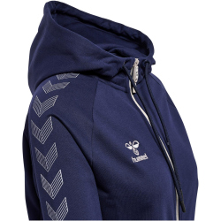 hummel MOVE Grid Kapuzenjacke Damen 7026 - marine XXL