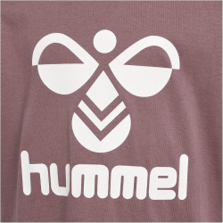 2er Pack hummel hmlTRES T-Shirt Kinder 2721 - grey melange/twilight mauve 110