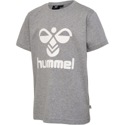 2er Pack hummel hmlTRES T-Shirt Kinder 2721 - grey melange/twilight mauve 140