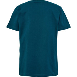 2er Pack hummel hmlTRES T-Shirt Kinder 7095 - black/blue coral 128