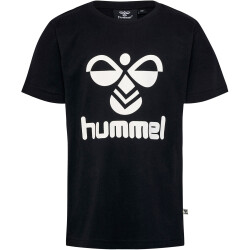 2er Pack hummel hmlTRES T-Shirt Kinder 7095 - black/blue coral 128