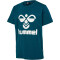 2er Pack hummel hmlTRES T-Shirt Kinder 7095 - black/blue coral 128