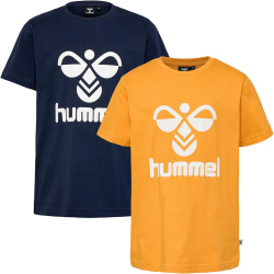 2er Pack hummel hmlTRES T-Shirt Kinder 7716 - black...