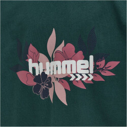 hummel hmlSAGA Hoodie-Kleid Mädchen 6470 - deep teal 104