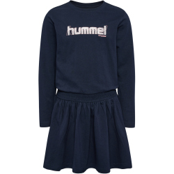 hummel hmlARIA langarm Kleid M&auml;dchen 1009 - black iris 116