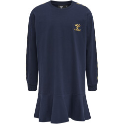 hummel hmlEVELYN langarm Kleid Mädchen 1009 - black iris 104