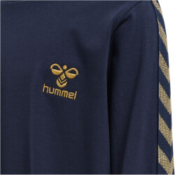 hummel hmlEVELYN langarm Kleid Mädchen 1009 - black iris 104