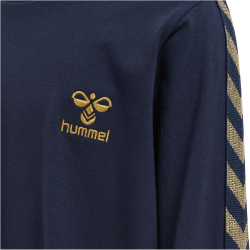 hummel hmlEVELYN langarm Kleid Mädchen 1009 - black iris 122