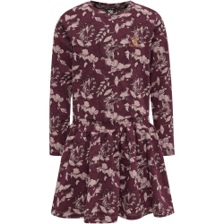 hummel hmlHAZEL langarm Kleid M&auml;dchen 3430 - windsor wine 122