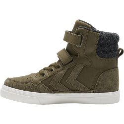 hummel Stadil High Winter Sneaker gefüttert Kinder 6086 - dark olive 26