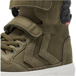hummel Stadil High Winter Sneaker gefüttert Kinder 6086 - dark olive 26