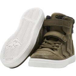 hummel Stadil High Winter Sneaker gefüttert Kinder 6086 - dark olive 26