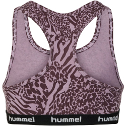 2er Pack hummel hmlCAROLINA Sport-BH M&auml;dchen 3430 - windsor wine 122/128