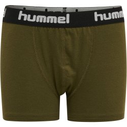 2er Pack hummel hmlNOLAN Boxershorts Jungen 6086 - dark olive 98/104