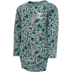 hummel hmlSONJA langarm Baby-Body 7135 - mineral blue 56