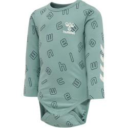 hummel hmlATHENS langarm Baby-Body 7135 - mineral blue 56