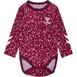 hummel hmlCONFETTI langarm Baby-Body 3430 - windsor wine 56