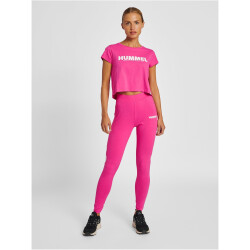 hummel hmlLEGACY Cropped T-Shirt Damen 3861 - raspberry rose M