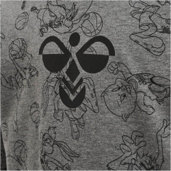 hummel hmlSPACE JAM Cuatro Hoodie Kinder 2800 - medium melange 104