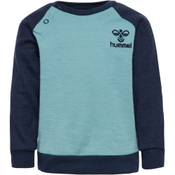 hummel hmlWULBATO Sweatshirt Kinder 7135 - mineral blue 80