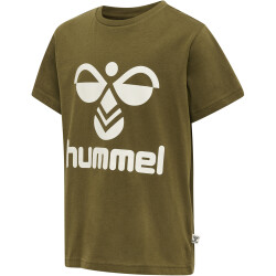 hummel hmlTRES T-Shirt Kinder 6086 - dark olive 104