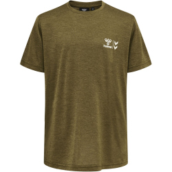 hummel hmlMUSTRAL T-Shirt Kinder 6086 - dark olive 104