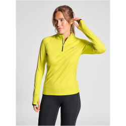 newline nwlLAKEWOOD 1/2-Zip Laufshirt Damen 0757 - sulphur spring XS