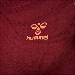hummel hmlONGRID Seamless langarm Funktionsshirt Damen 3135 - rhubarb/nasturtium XXL