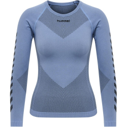 hummel First Seamless langarm Funktionsshirt Damen 7121 - bel air blue M/L