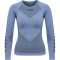 hummel First Seamless langarm Funktionsshirt Damen 7121 - bel air blue M/L
