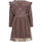 hummel hmlFIA langarm Baby-Kleid 8100 - deep taupe 56